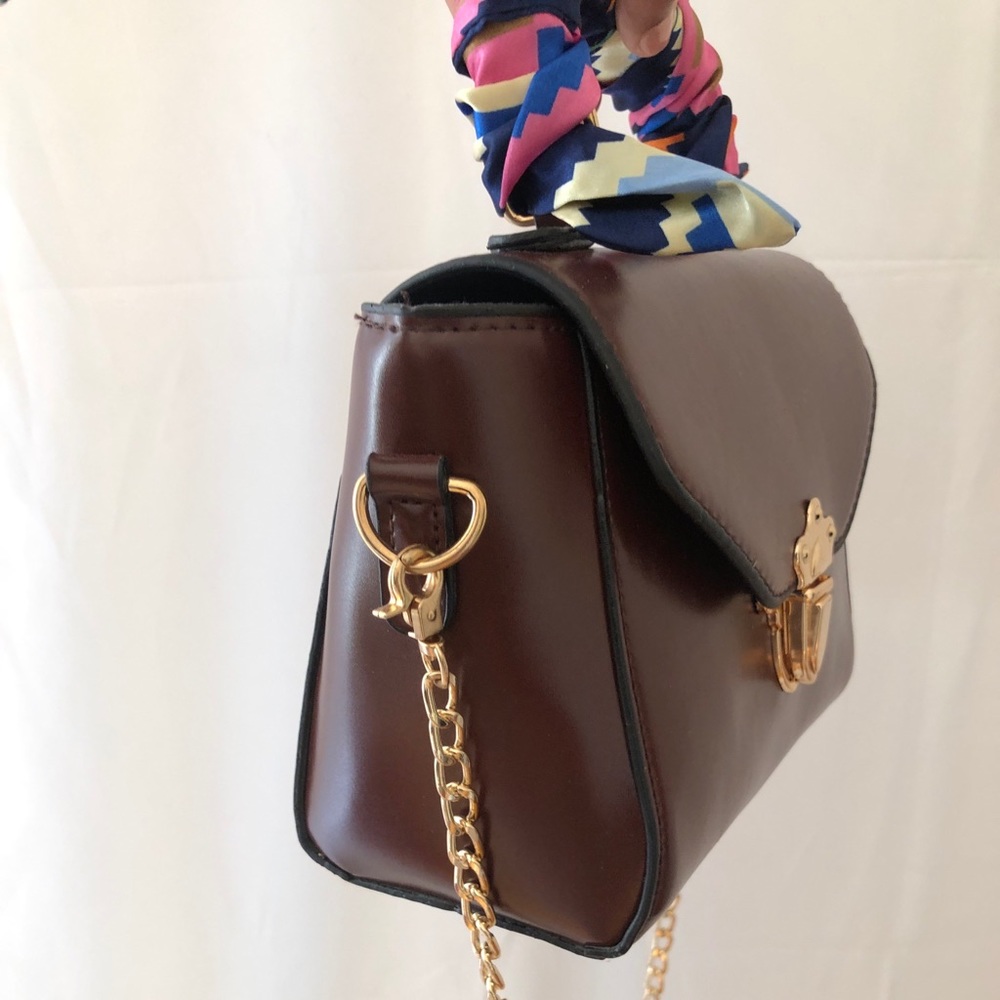 Maroon Scarf Crossbody - Picture 5 of 6